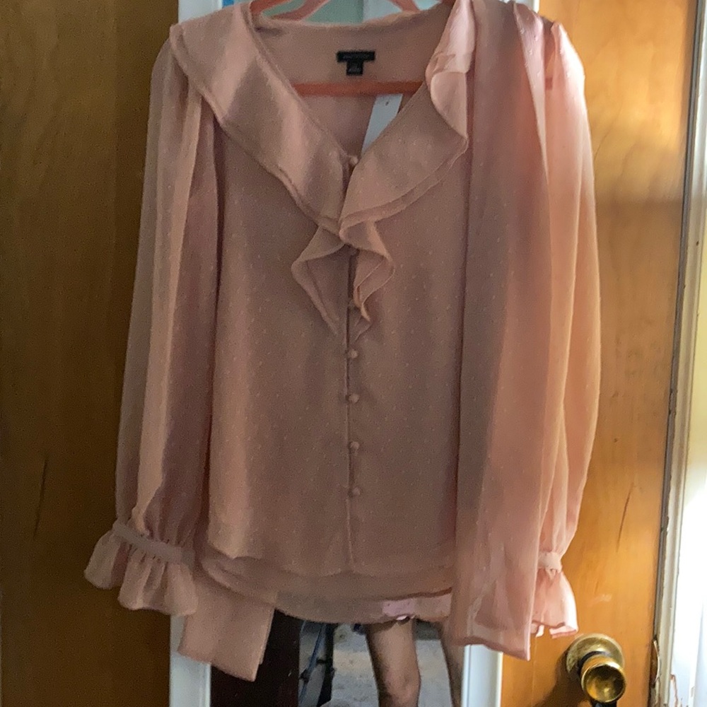 NWT Ann Taylor apricot blouse size XS